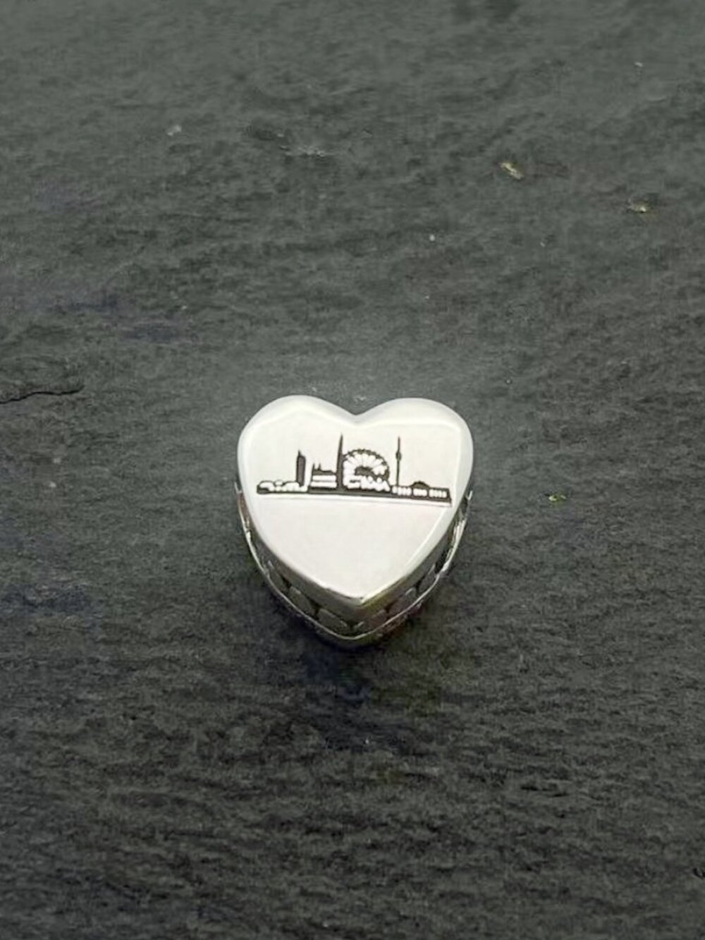 Pandora Vienna Skyline Heart Charm Sterling Silver Jewelry